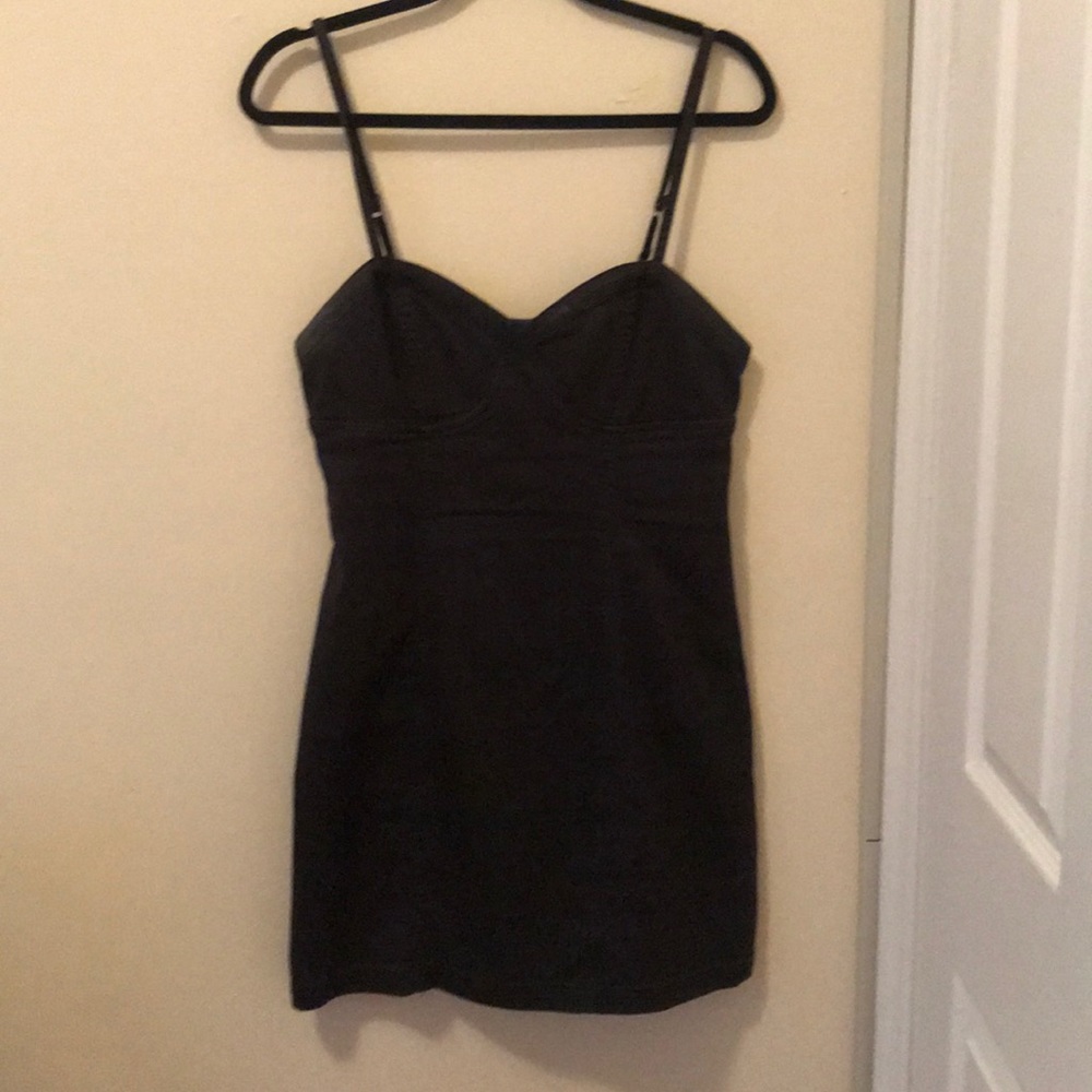 Denim mini dress